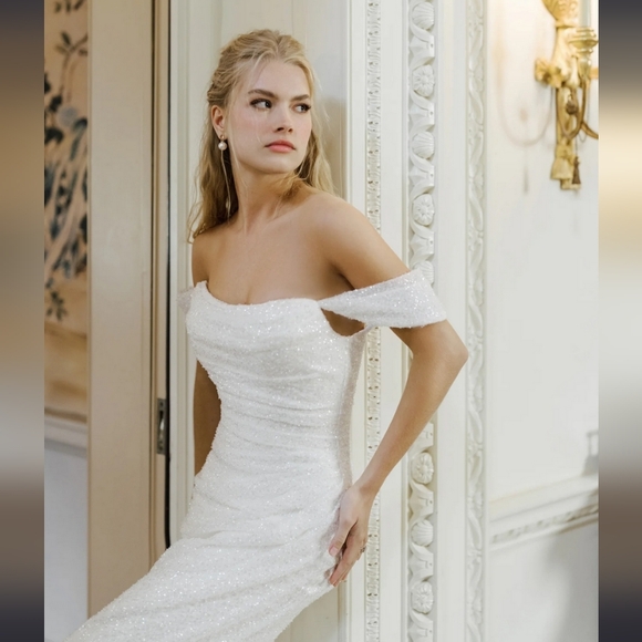 ANNE BARGE BLUE WILLOW ROTHSCHILD WEDDING DRESS - Picture 1 of 6